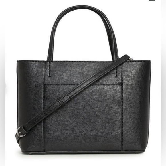 Karl Lagerfeld Maybelle Black Furry Tote Bag - Picture 2 of 3